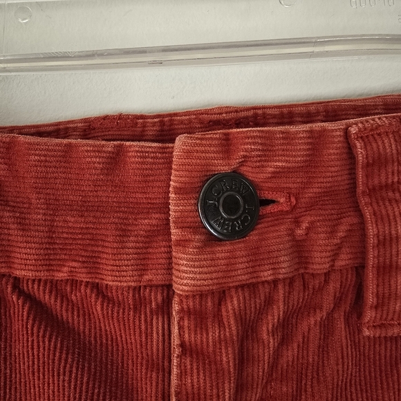 J. Crew Favortie Fit Corduroy Boot Cut Pants Orange Pumpkin Spice Size 26S - Picture 5 of 12